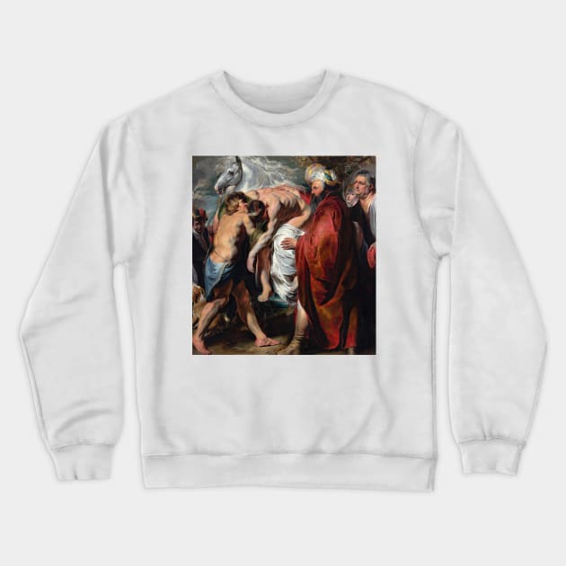 The Good Samaritan by Jacob Jordaens Crewneck Sweatshirt by Classic Art Stall